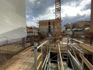 Zakázka HDPE Spolková 8 v Brně a pohled na celou stavbu